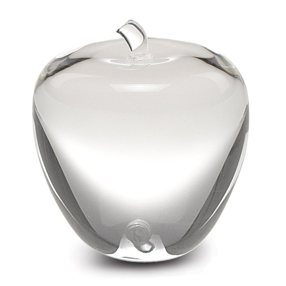 Badash Crystal HANDMADE Crystal Apple  3.5" HIGH NEW IN BOX